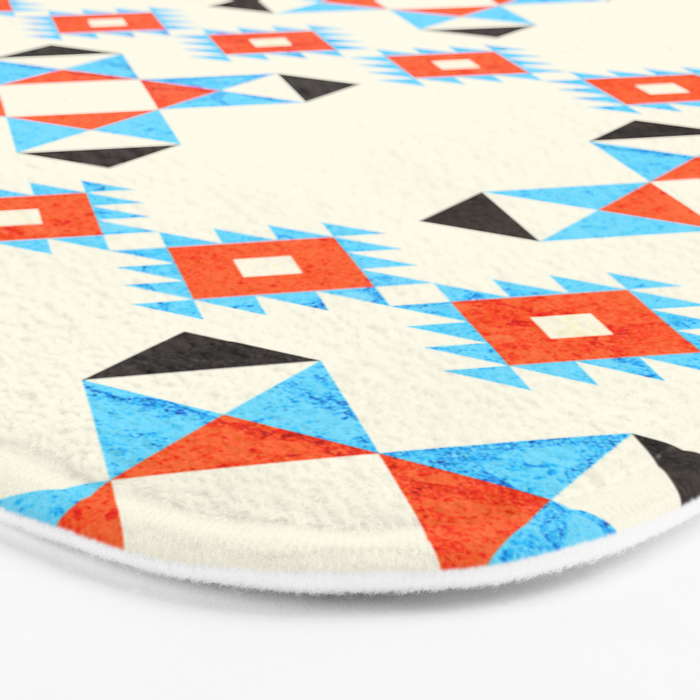 geometry navajo pattern no2 Bath Mat Gallery Image 3
