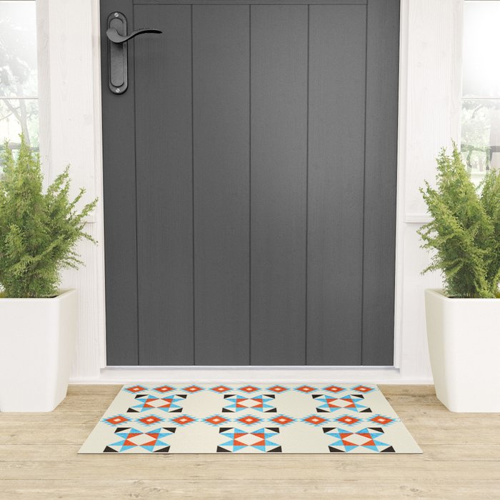 geometry navajo pattern no2 Welcome Mat Gallery Image 3