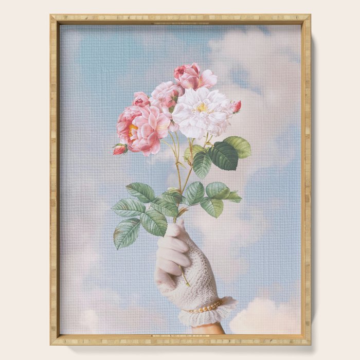 Floral Lady Serving Tray Gallery Image 1