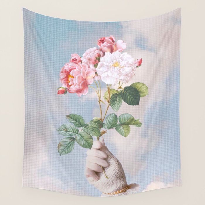 Floral Lady Wall Tapestry Gallery Image 4