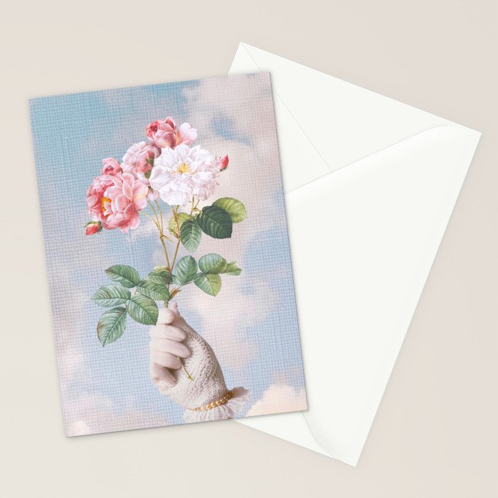 Floral Lady Stationery Card Gallery Image 2