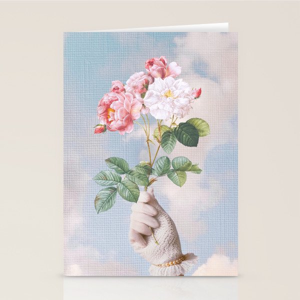 Floral Lady Stationery Card Gallery Image 1