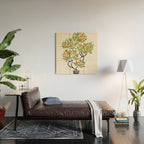 Bonsai Tree - Orange Fruit Wood Wall Art Gallery Image 2