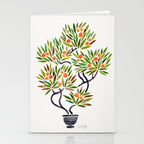 Bonsai Tree - Orange Fruit Stationery Card Gallery Image 2