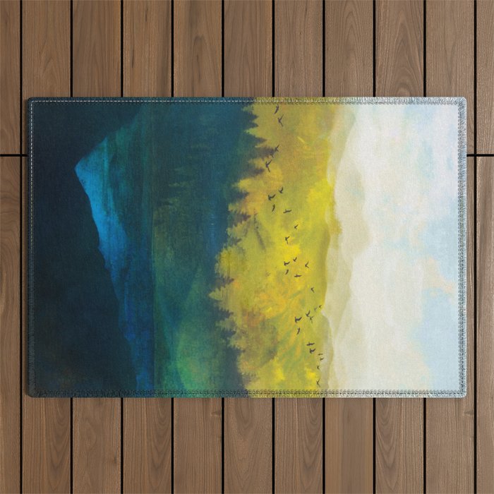 Mountain Lake Outdoor Rug Gallery Image 1