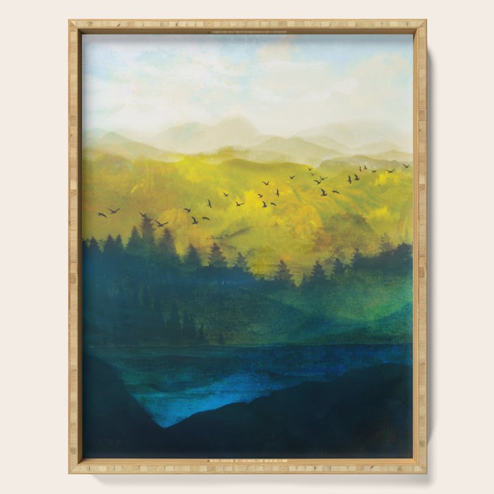 Mountain Lake Serving Tray Gallery Image 1