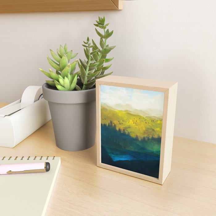 Mountain Lake Mini Art Print Gallery Image 2