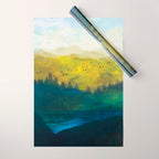 Mountain Lake Wrapping Paper Gallery Image 1