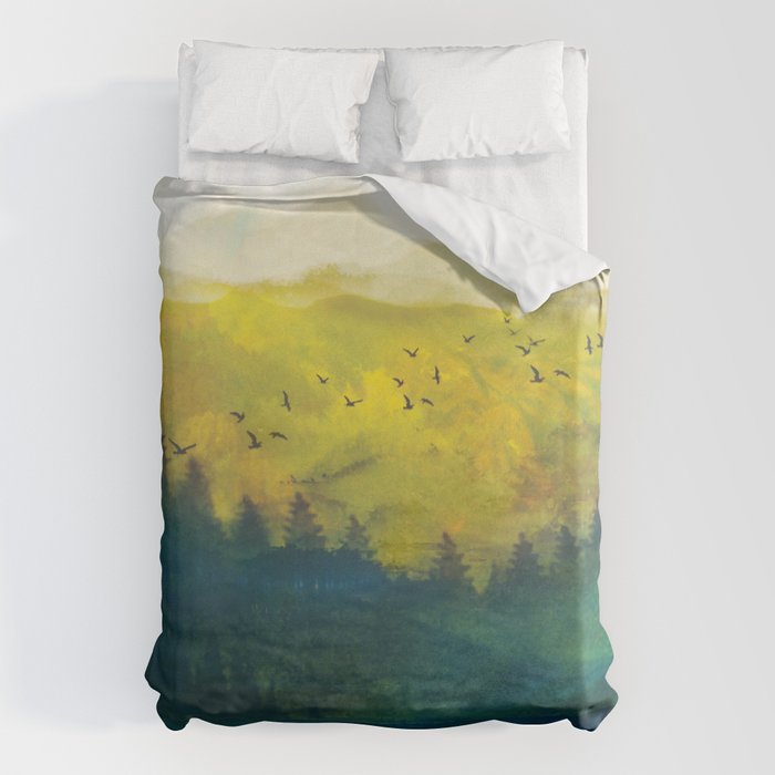 Mountain Lake Duvet Cover Gallery Image 1