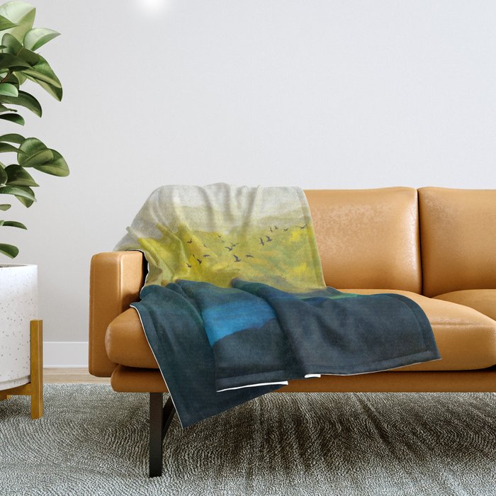 Mountain Lake Throw Blanket Gallery Image 1