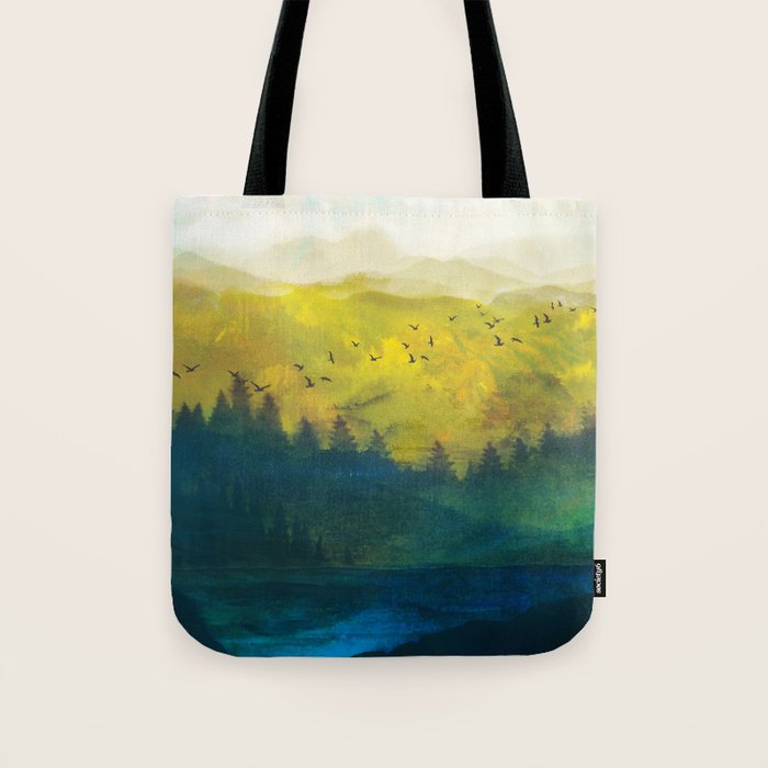 Mountain Lake Tote Bag Gallery Image 1