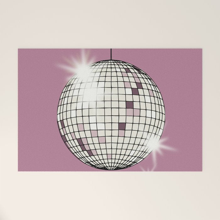 Celebrate the 80s Partyzone pink Welcome Mat Gallery Image 1