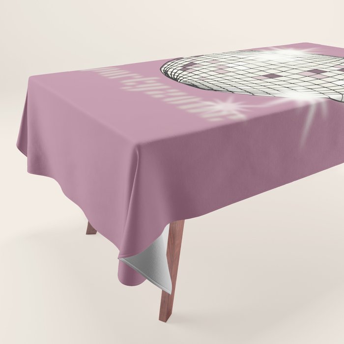 Celebrate the 80s Partyzone pink Tablecloth Gallery Image 1