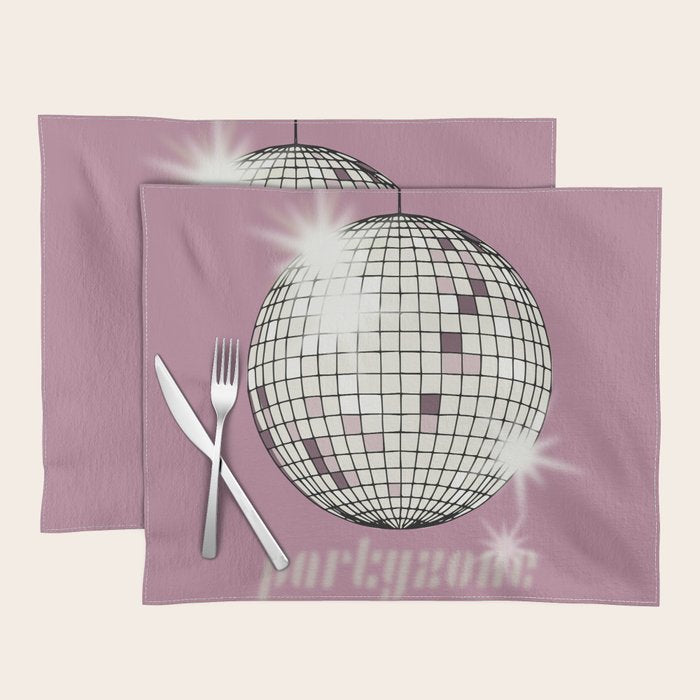 Celebrate the 80s Partyzone pink Placemat Gallery Image 1