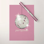 Celebrate the 80s Partyzone pink Wrapping Paper Gallery Image 1