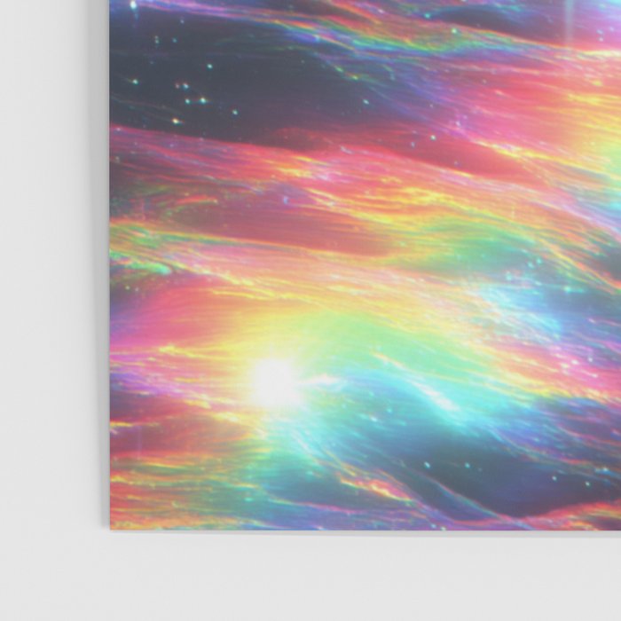 Celestial Rainbow Drift Abstract Space Prism Light and Ethereal Glow Poster Gallery Image 3