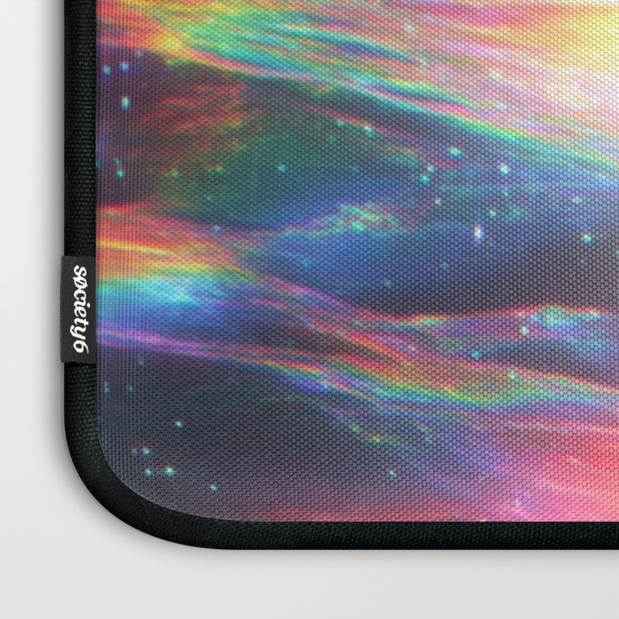 Celestial Rainbow Drift Abstract Space Prism Light and Ethereal Glow Laptop Sleeve Gallery Image 3