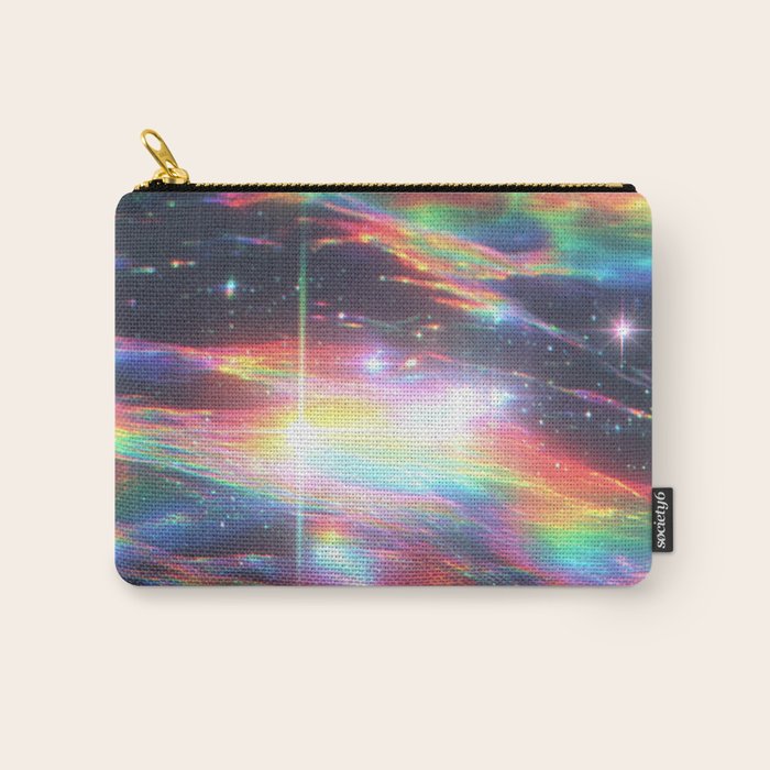 Celestial Rainbow Drift Abstract Space Prism Light and Ethereal Glow Carry All Pouch Gallery Image 1