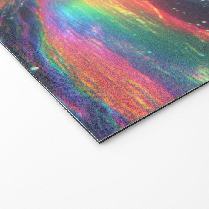 Celestial Rainbow Drift Abstract Space Prism Light and Ethereal Glow Welcome Mat Gallery Image 2