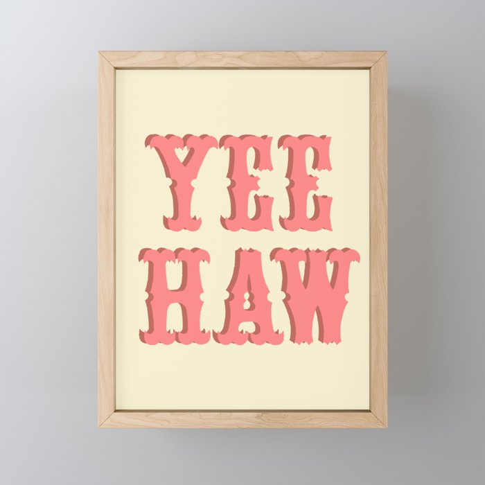 Yee Haw Mini Art Print Gallery Image 1