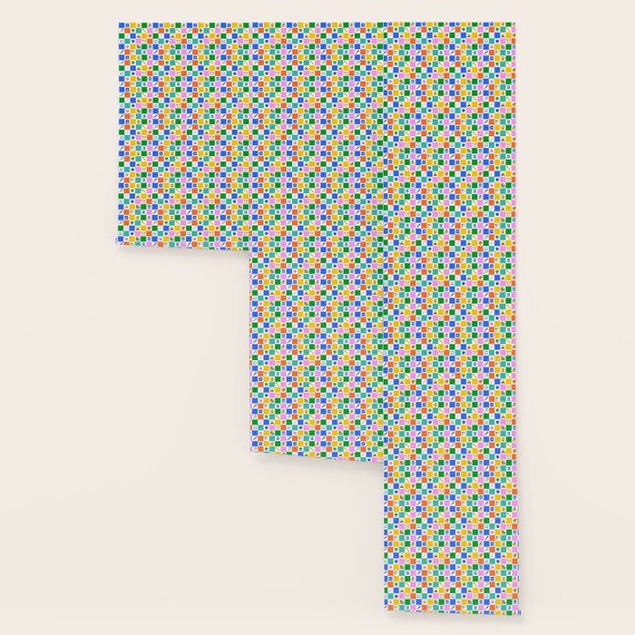 Colorful back to school checkered art pattern Wallpaper Gallery Image 3