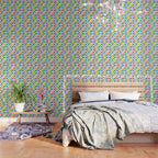 Colorful back to school checkered art pattern Wallpaper Gallery Image 3