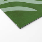 monstera leaves minimal plant green summer Welcome Mat Gallery Image 2