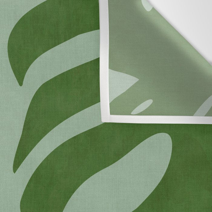 monstera leaves minimal plant green summer Wall Tapestry Gallery Image 3
