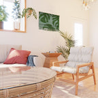 monstera leaves minimal plant green summer Wall Hanging Gallery Image 2