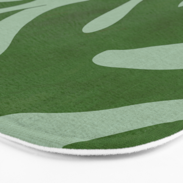 monstera leaves minimal plant green summer Bath Mat Gallery Image 3