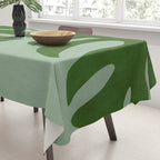 monstera leaves minimal plant green summer Tablecloth Gallery Image 3