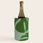 monstera leaves minimal plant green summer Wine Chiller Gallery Image 2
