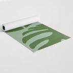 monstera leaves minimal plant green summer Yoga Mat Gallery Image 2