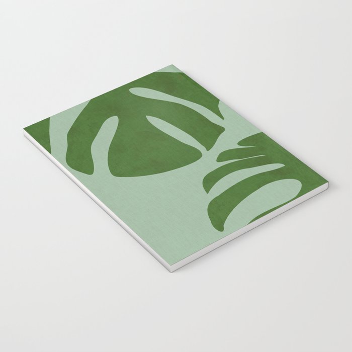 monstera leaves minimal plant green summer Notebook Gallery Image 3