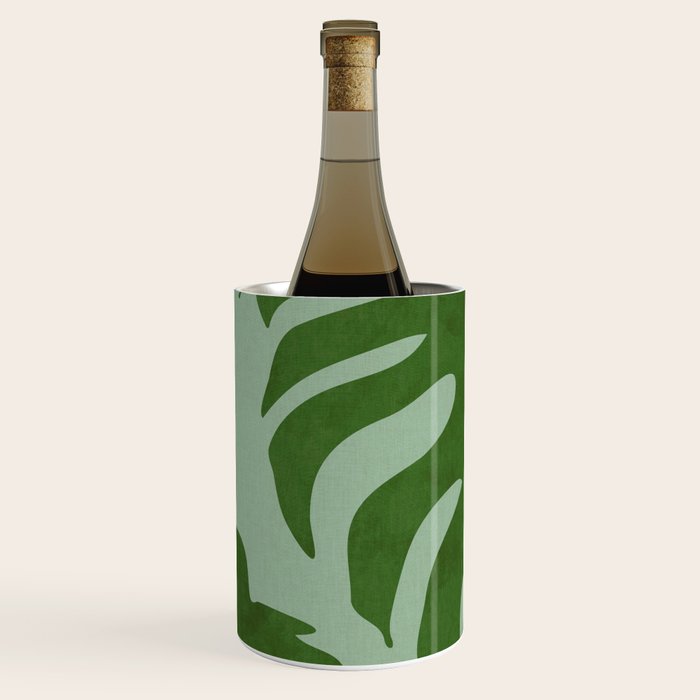 monstera leaves minimal plant green summer Wine Chiller Gallery Image 3