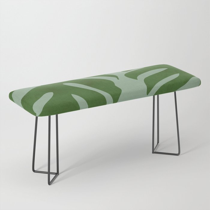 monstera leaves minimal plant green summer Bench Gallery Image 1
