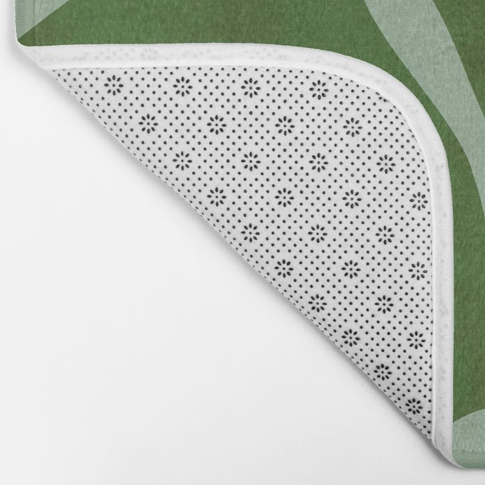 monstera leaves minimal plant green summer Bath Mat Gallery Image 2