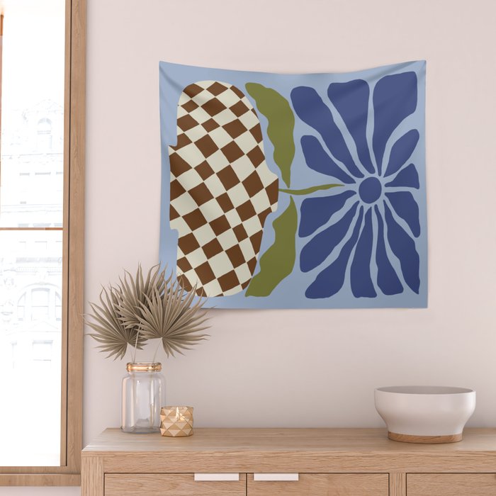 Big blooming flowerpot  Wall Tapestry Gallery Image 2