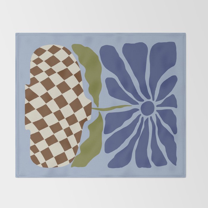 Big blooming flowerpot  Throw Blanket Gallery Image 2