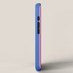 Bold Fun Stripes Blue and Pink Simple Colorful Vertical Pop Pattern iPhone Case Gallery Image 2