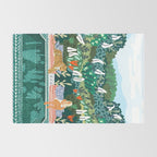Chilling by the pool with my leopard Tropical Jungle Nature Wildlife Bohemian Morocco Travel Rug Gallery Image 2