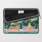 Chilling by the pool with my leopard Tropical Jungle Nature Wildlife Bohemian Morocco Travel Laptop Sleeve Gallery Image 2