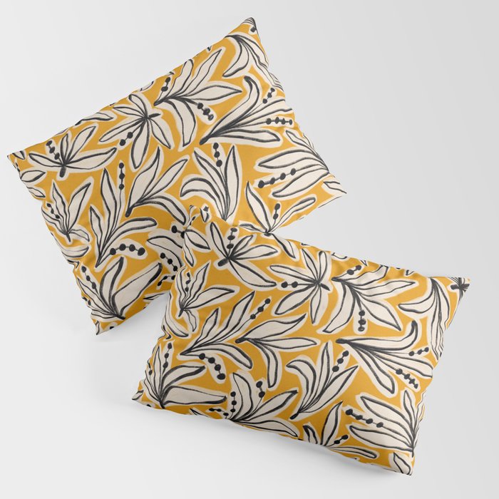 Lily Flower Pattern #2 Pillow Sham Gallery Image 3