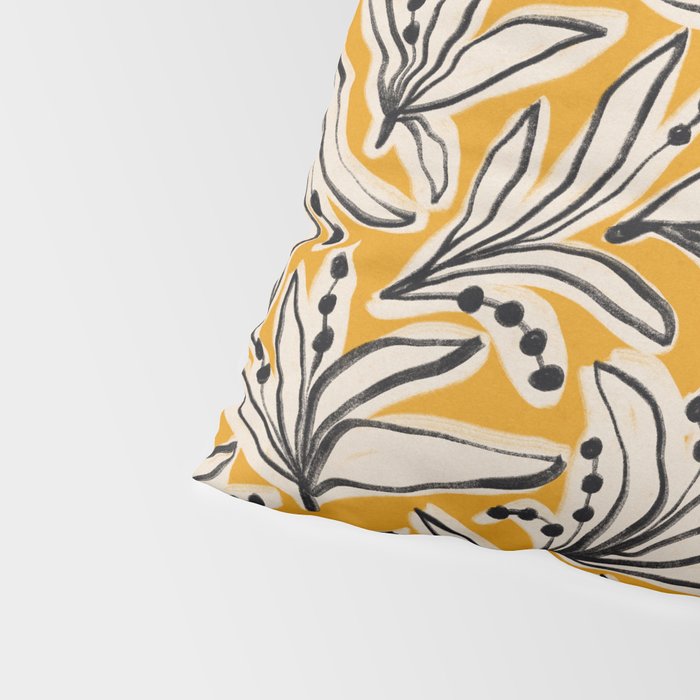 Lily Flower Pattern #2 Pillow Sham Gallery Image 4