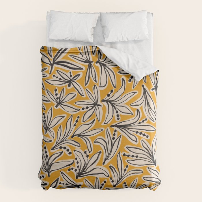 Lily Flower Pattern #2 Duvet Cover Gallery Image 6