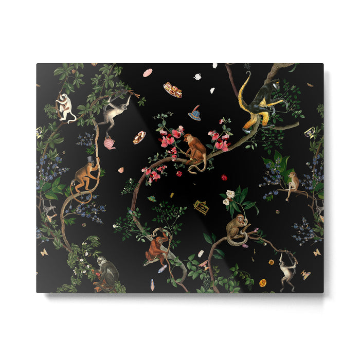 Monkey World Metal Print Gallery Image 1