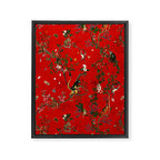 Monkey World Red Framed Canvas Print Gallery Image 8