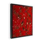 Monkey World Red Framed Canvas Print Gallery Image 2