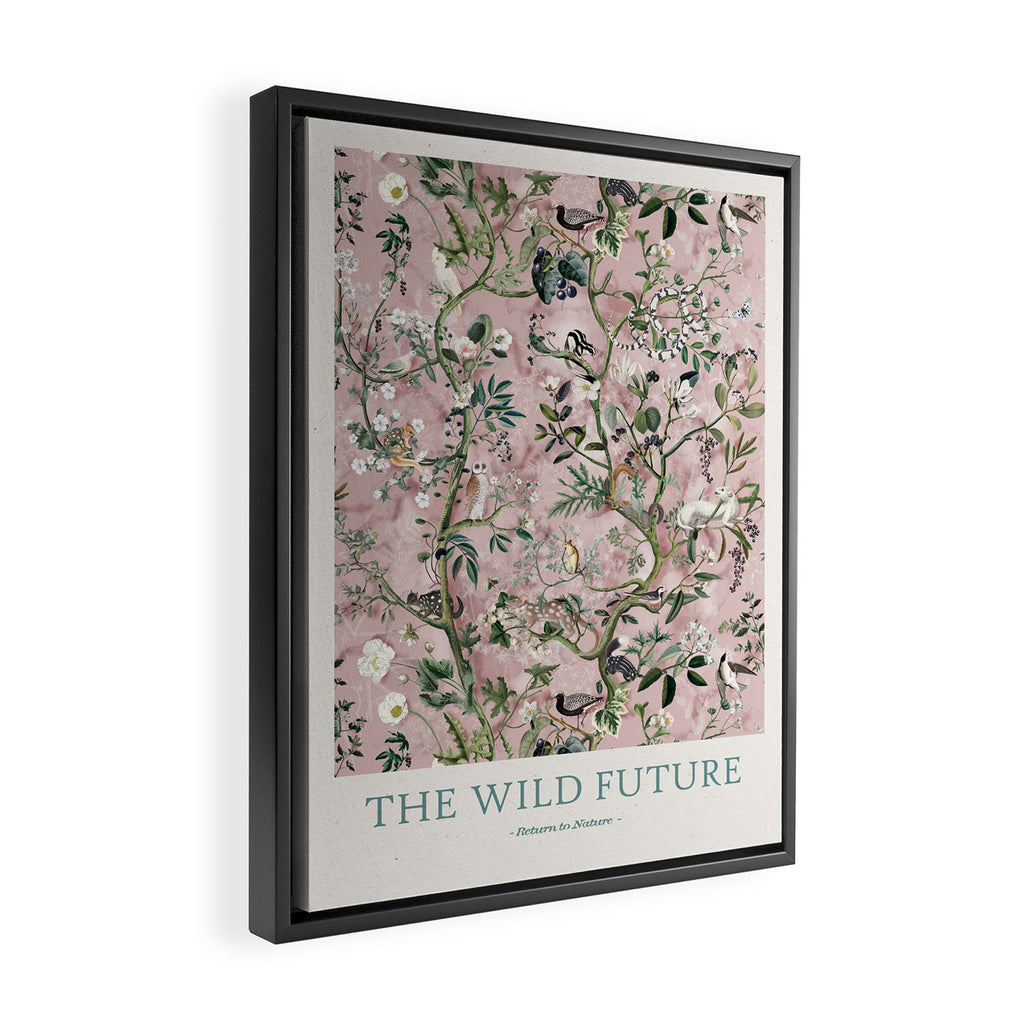 Wild Future pink Framed Canvas Print Gallery Image 2