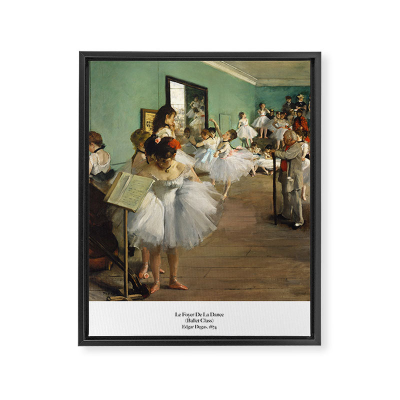 Ballet Class by Edgar Degas Framed Canvas Print Gallery Image 6